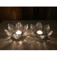 Ravenhead Glass England kandelaars